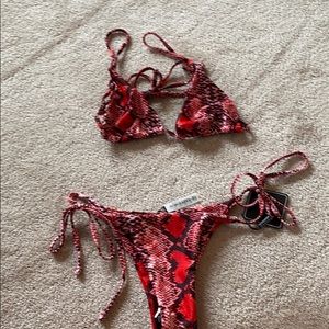 zaful snake skin bathing suit